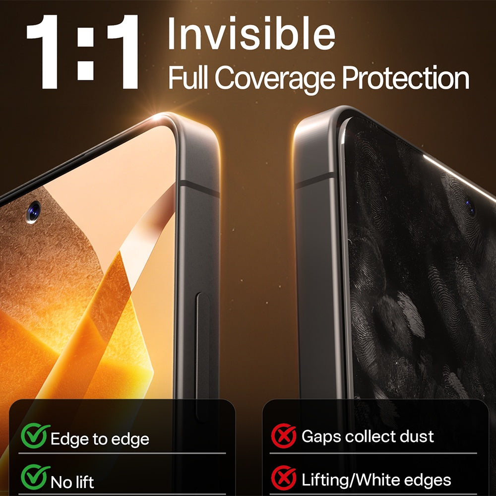 Torras GlassGo Install Master Screen Protector for Samsung Galaxy S26 Plus S947, Tempered Glass, Full Glue, Transparent