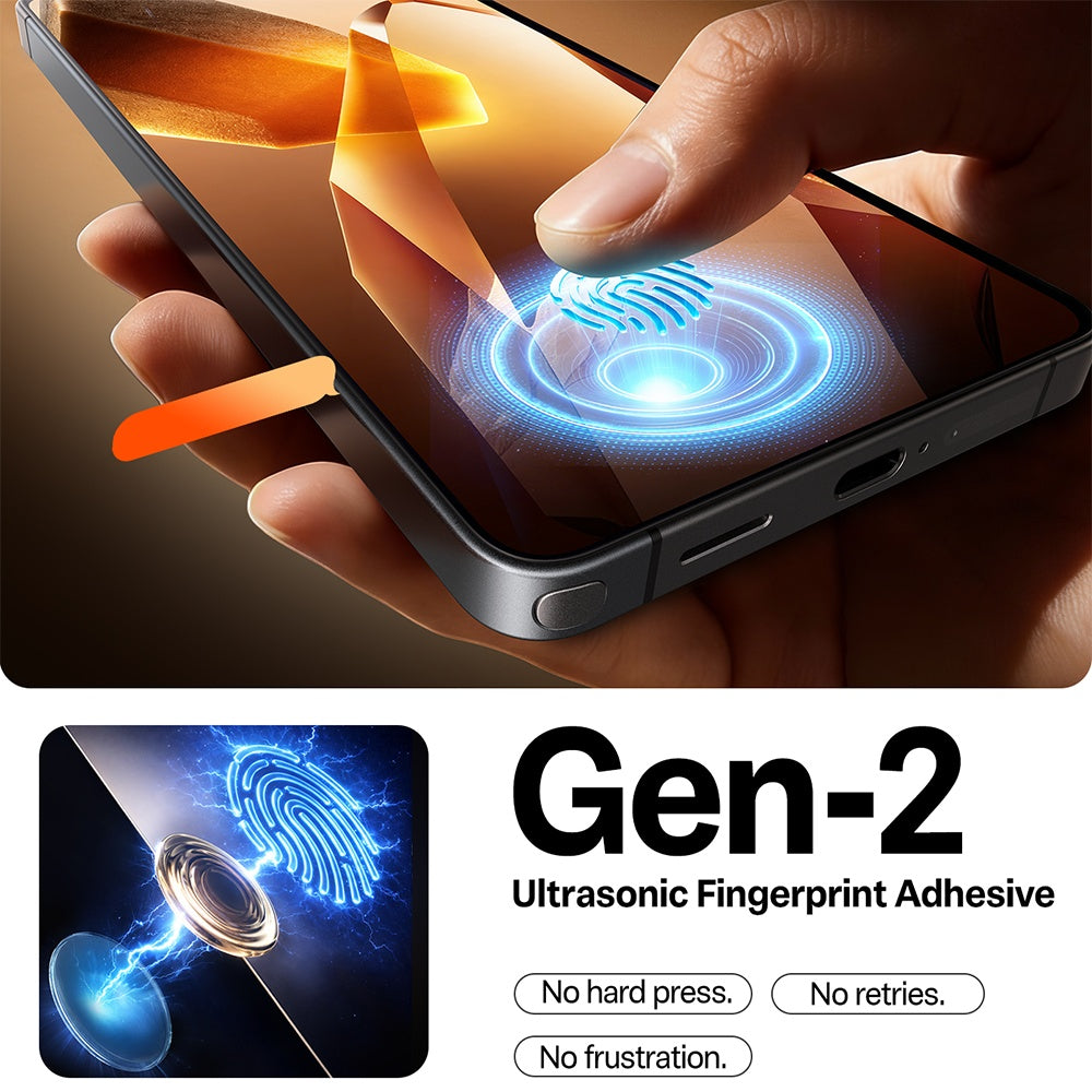 Torras GlassGo Install Master Screen Protector for Samsung Galaxy S26 Plus S947, Tempered Glass, Full Glue, Transparent