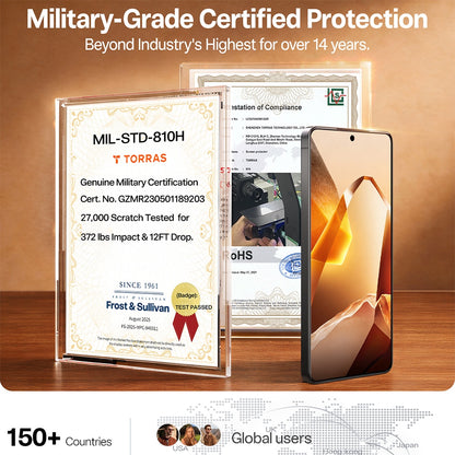 Torras GlassGo Install Master Screen Protector for Samsung Galaxy S26 Plus S947, Tempered Glass, Full Glue, Transparent
