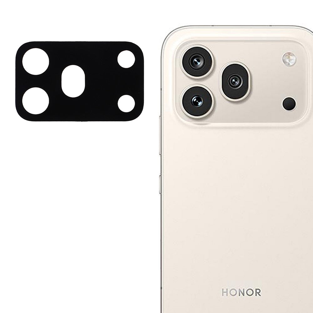Film de protection pour caméra arrière Techsuit pour Honor 600 Pro, verre trempé, noir