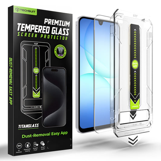 Film de protection d'écran Techsuit TitanGlass CrystalHD pour Samsung Galaxy A17 5G / A16 5G A166 / A16 4G A165, Verre Sécurisé