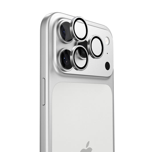 Film de protection pour caméra arrière Torras Lensguard pour Apple iPhone 17 Pro Max / 17 Pro, Verre trempé, Argenté
