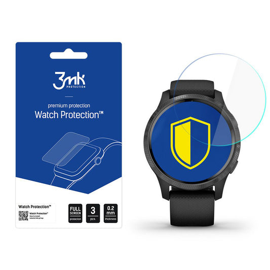 Film de protection 3MK Arc pour Garmin Venu 2S, Set de 3 pièces, Plastique