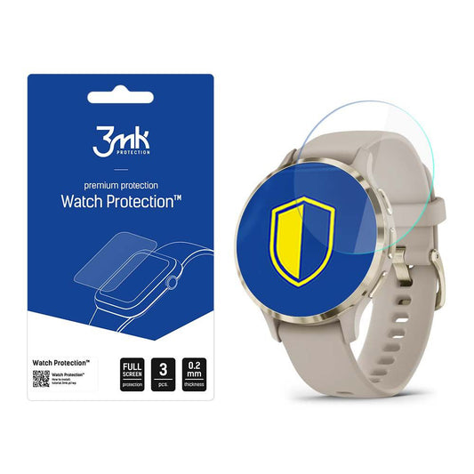 Film de protection 3MK Arc pour Garmin Venu 3S, Lot de 3 pièces, Plastique