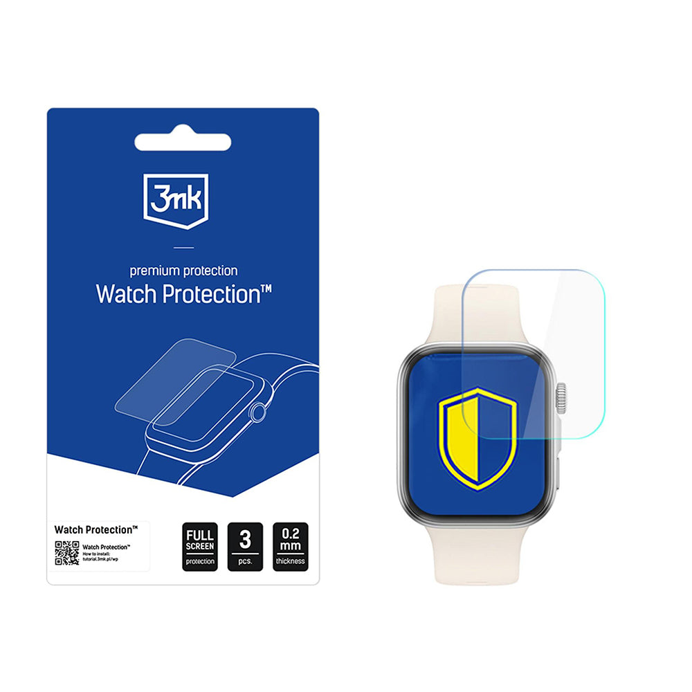 Film de protection 3MK Arc pour Huawei Watch Fit 4, Set de 3 pièces, Plastique