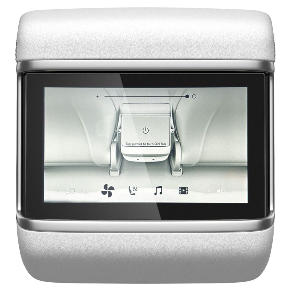 Film de protection Spigen GlastR Slim Anti-Reflet pour écran tactile réel Tesla X / S (2022 - 2021), Verre trempé, Noir