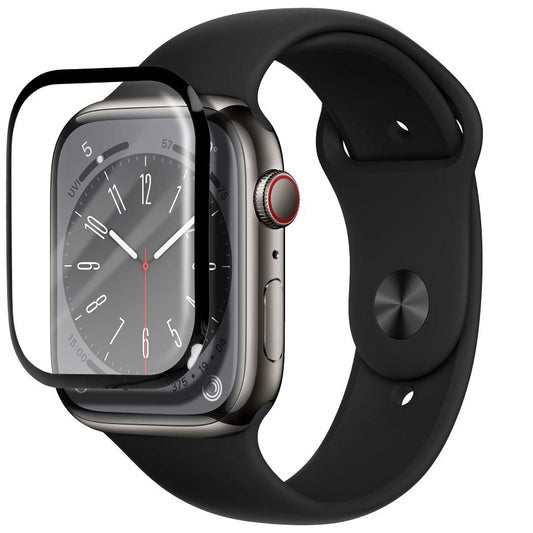 Bestsuit Housse de protection pour Apple Watch SE 40mm Series, verre flexible, noir 