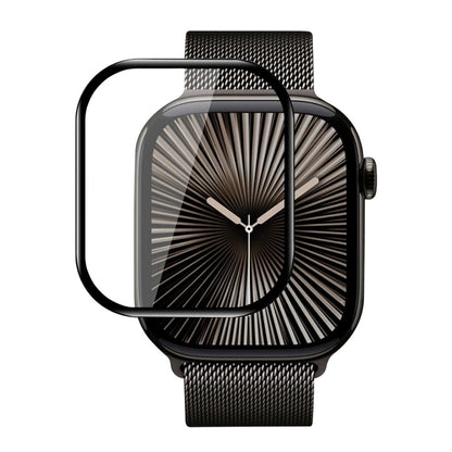 Film de protection Blueo High Molecule pour Apple Watch Series 10 42mm, Verre trempé, Noir