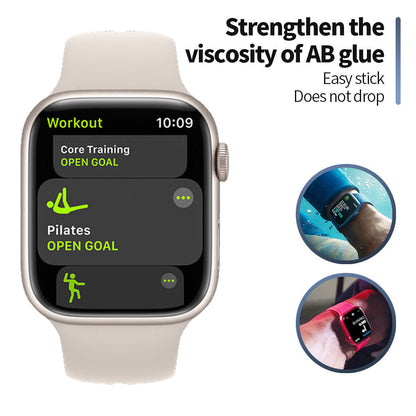 Film de protection Blueo High Molecule pour Apple Watch 40mm Series, Verre trempé, Noir