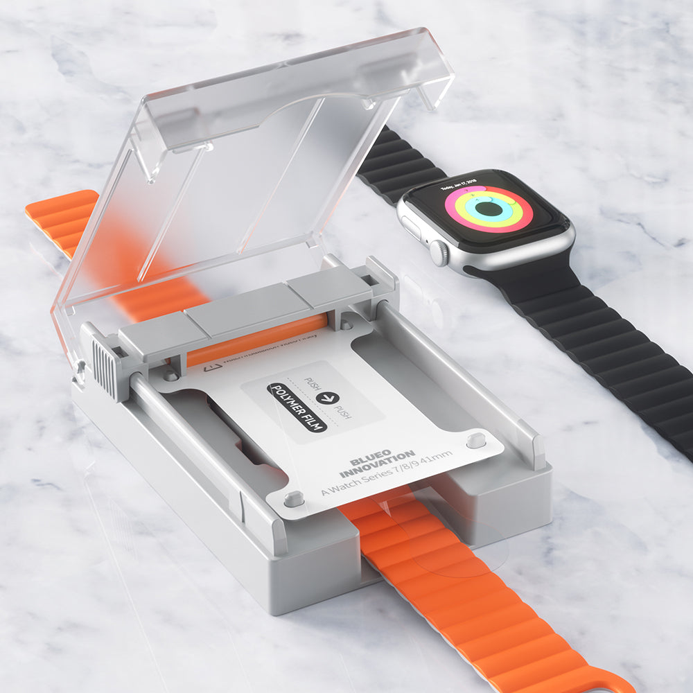 Film de protection Blueo High Molecule pour Apple Watch 40mm Series, Verre trempé, Noir