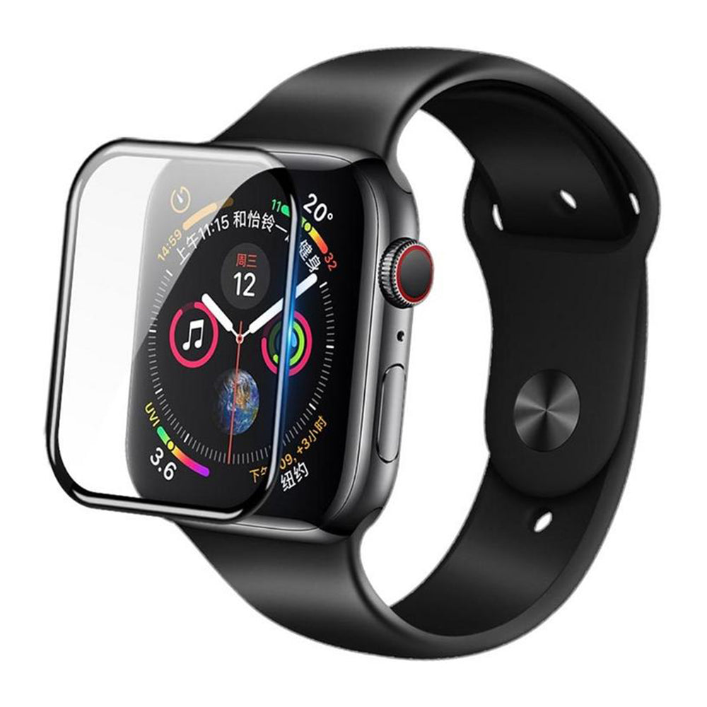 Film de protection Blueo High Molecule pour Apple Watch 44mm Series, Verre trempé, Noir