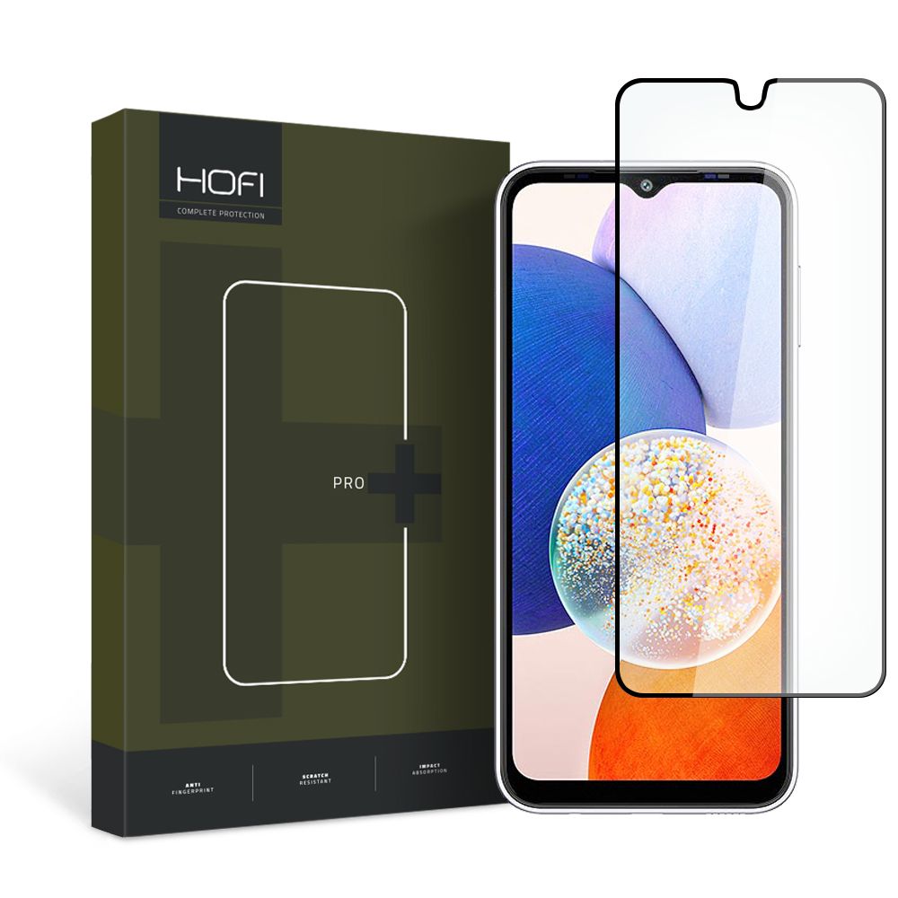 Film de protection d'écran HOFI PRO+ pour Samsung Galaxy A14 A145 / A14 5G A146, Verre trempé, Full Glue, Noir