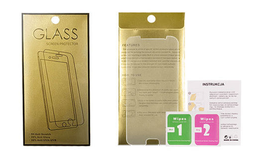 OEM Gold Edition Protecteur d'écran pour Samsung Galaxy A7 (2018) A750, Verre trempé, Full Glue