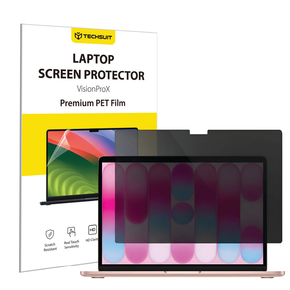 Film de protection d'écran Privacy Techsuit VisionProX pour Apple MacBook Neo 13 pouces, plastique