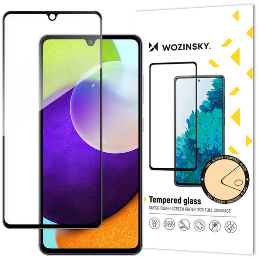 WZK Film de protection d'écran pour Samsung Galaxy A33 5G A336, Shielded Glass, Full Glue, Noir