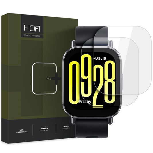 Film de protection HOFI Glass PRO+ pour Xiaomi Redmi Watch 5 Active, Lot de 2 pièces, Verre trempé