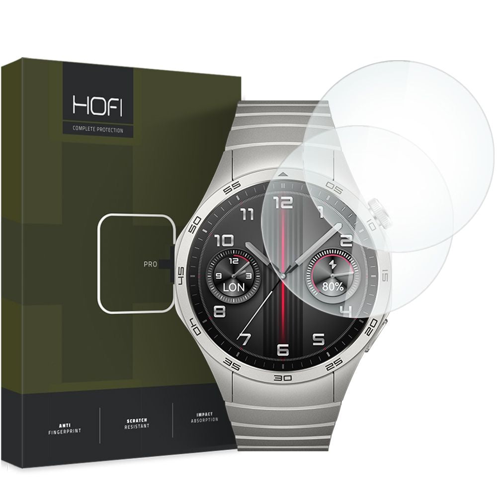 Film de protection HOFI PRO+ pour Huawei Watch GT 4 46mm, Lot de 2 pièces, Verre trempé