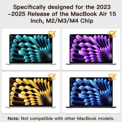 Film de Protection d'Écran Mat Anti Lumière Bleue Techsuit VisionProX pour Apple MacBook Air M3 15 pouces (2024) / Air M2 15 pouces (2023), Plastique