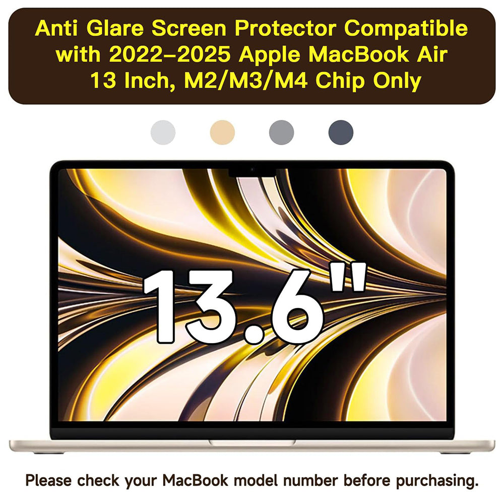 Film de Protection d'Écran Mat Anti Lumière Bleue Techsuit VisionProX pour Apple MacBook Air M4 13 pouces (2025), Plastique