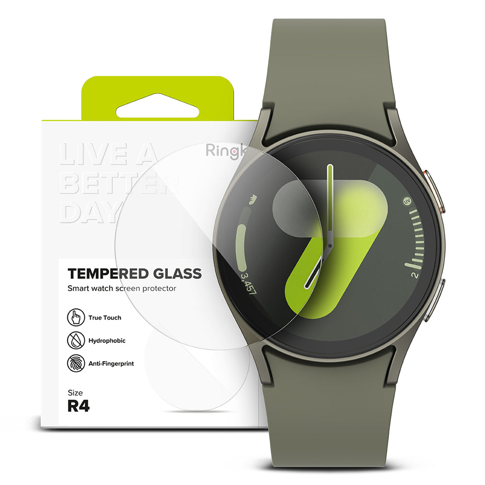 Film de protection Ringke R4 pour Samsung Galaxy Watch7 40mm, lot de 4 pièces, verre trempé