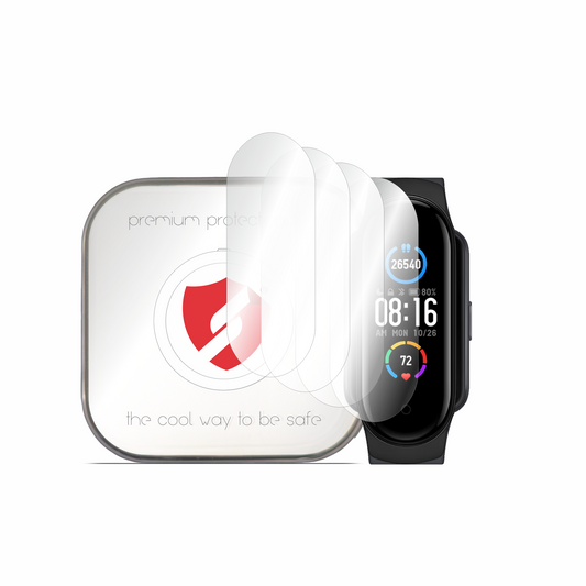 Film de protection Smart Protection Premium Classic pour Amazfit Band 5 / Xiaomi Smart Band 6 / Band 5, lot de 4 pièces, plastique