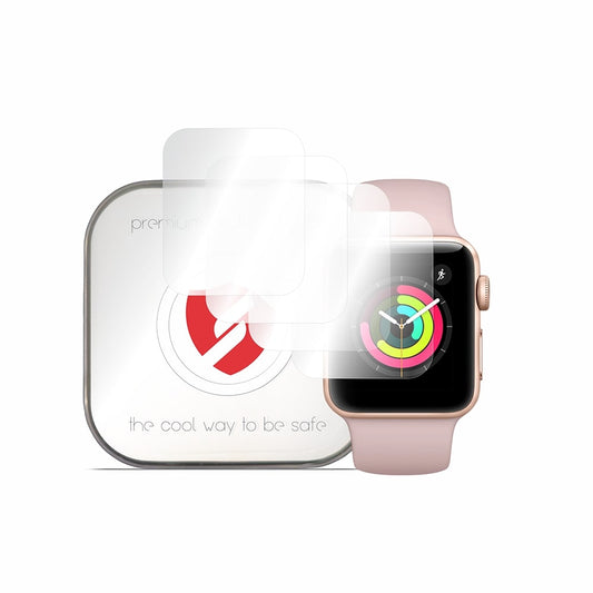 Film de protection Smart Protection Premium Classic pour Apple Watch 38mm Series, lot de 4 pièces, plastique