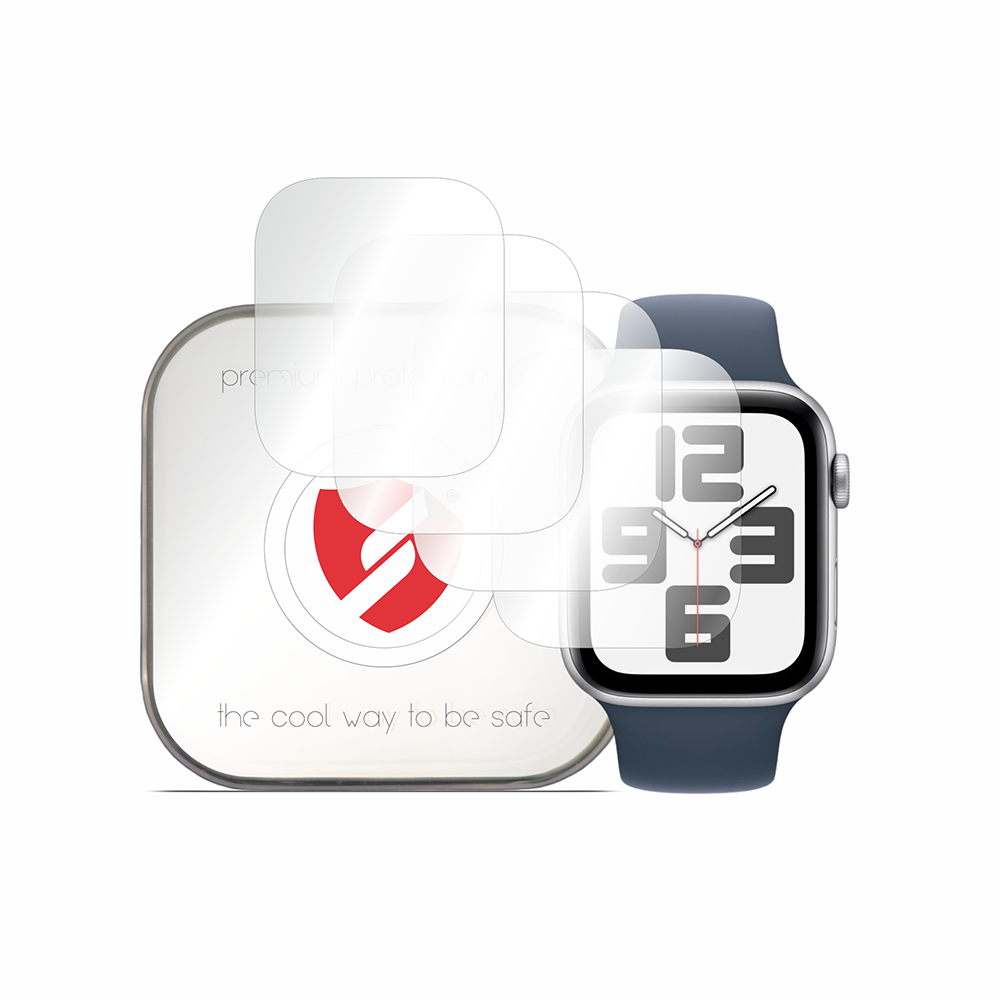 Film de protection Smart Protection Premium Classic pour Apple Watch 45mm / 44mm Series, lot de 4 pièces, plastique