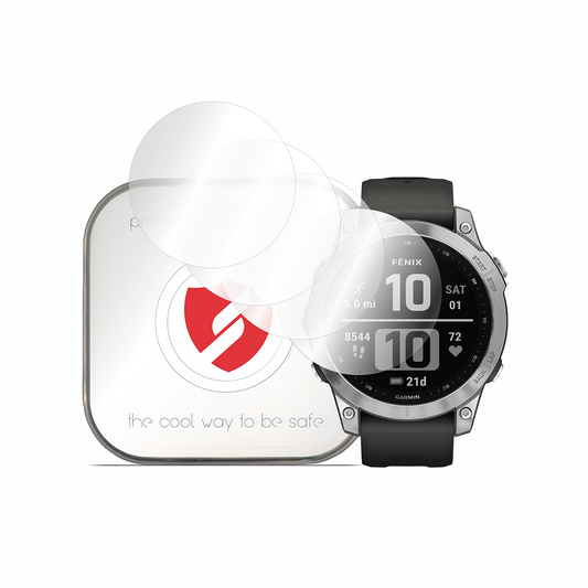 Film de Protection Smart Protection Premium Classic pour Garmin Fenix 7, Lot de 4 pièces, Plastique