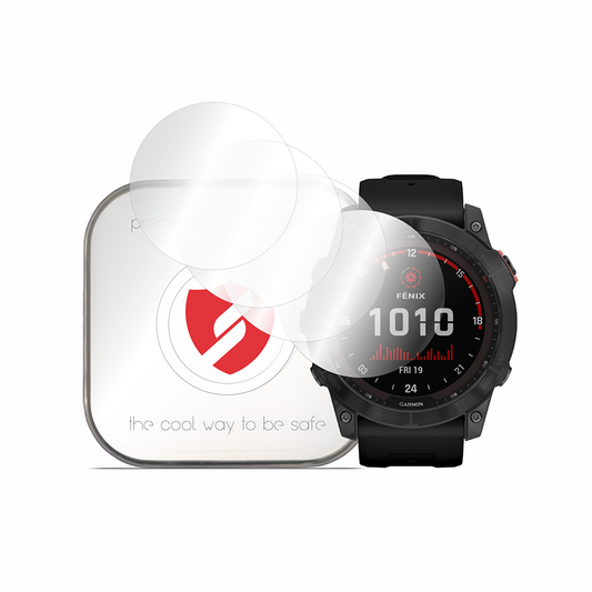 Film de protection Smart Protection Premium Classic pour Garmin Fenix 7X, lot de 4 pièces, plastique