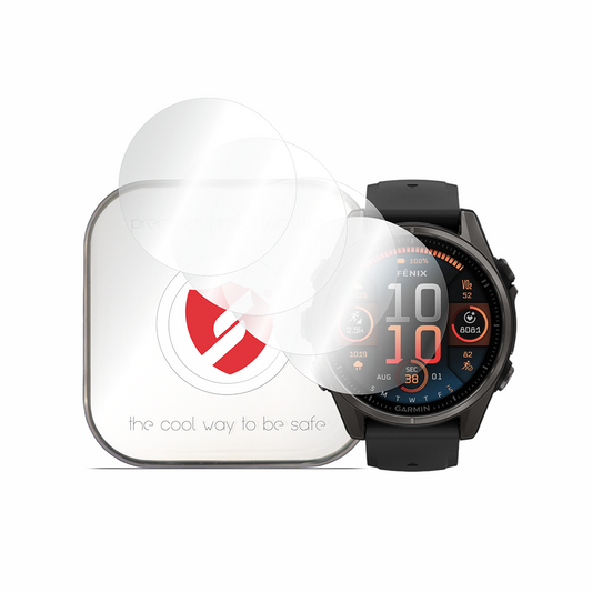 Film de protection Smart Protection Premium Classic pour Garmin Fenix 8 47mm, lot de 4 pièces, plastique