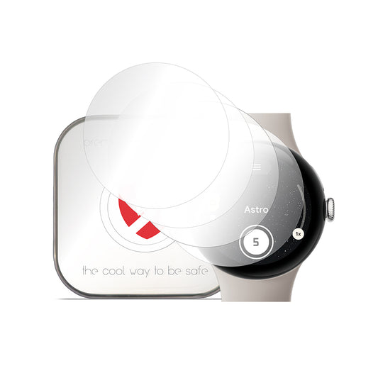 Film de protection Smart Protection Premium Classic pour Google Pixel Watch 3 45mm, lot de 4 pièces, plastique