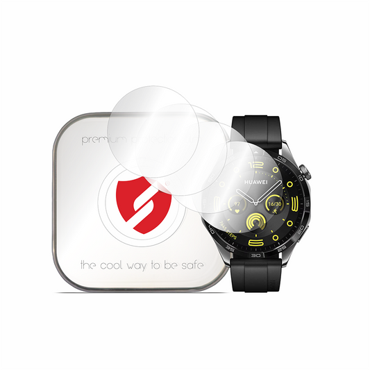 Film de protection Smart Protection Premium Classic pour Huawei Watch GT 4 46mm, Lot de 4 pièces, Plastique