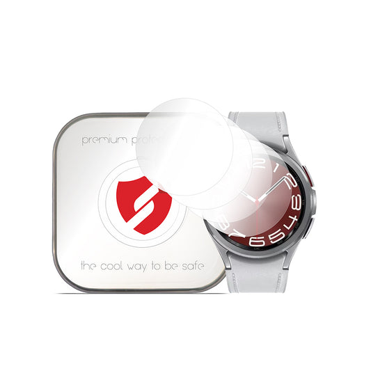 Film de protection Smart Protection Premium Classic pour Samsung Galaxy Watch6 Classic 47mm, Lot de 4 pièces, Plastique