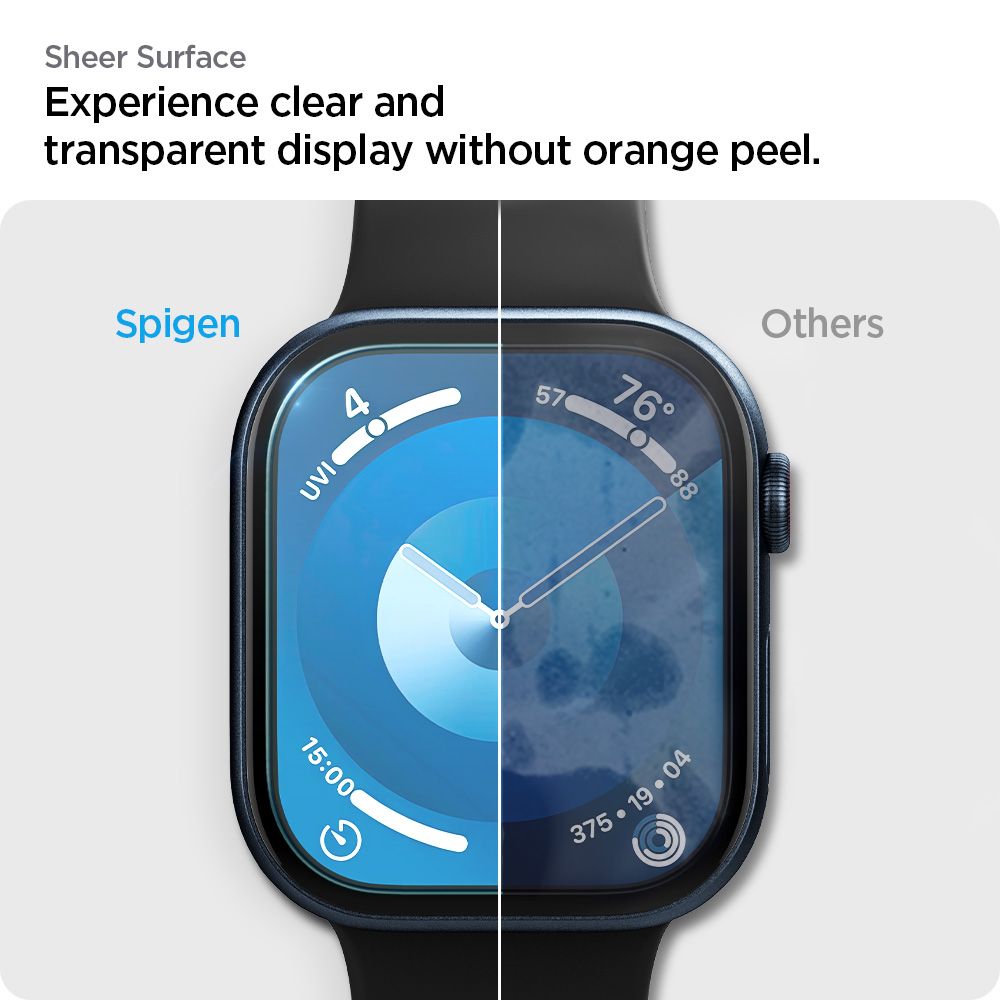 Spigen Elite Shield EZ FIT pour Apple Watch 46mm Series, Jeu de 2 pièces, Plastique AFL08579 