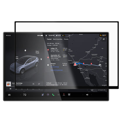 Film de protection Spigen GlastR EZ FIT Anti-Reflets pour Navigation Tesla Y 2026 Premium / Performance, Verre Trempé AGL10819