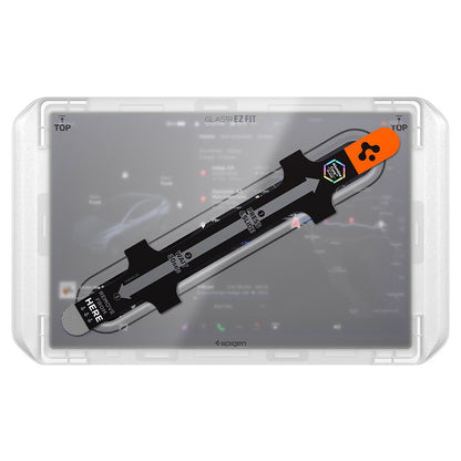Film de protection Spigen GlastR EZ FIT Anti-Reflets pour Navigation Tesla Y 2026 Premium / Performance, Verre Trempé AGL10819