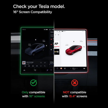 Film de protection Spigen GlastR EZ FIT Anti-Reflets pour Navigation Tesla Y 2026 Premium / Performance, Verre Trempé AGL10819