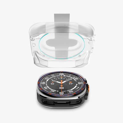 Film de protection Spigen GlastR EZ FIT pour Samsung Galaxy Watch Ultra2, Verre trempé, Lot de 2 pièces AGL11758