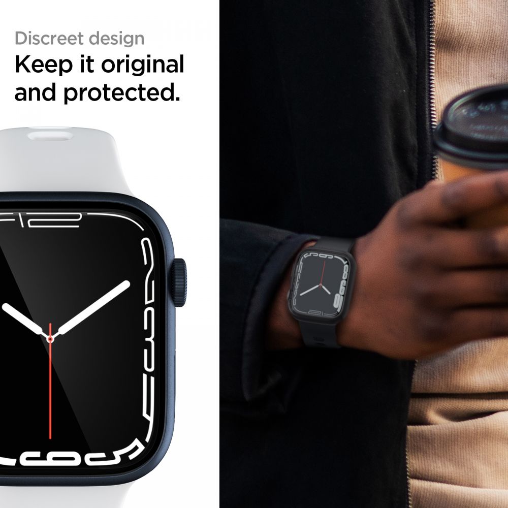 Film de protection Spigen Neo Flex pour Apple Watch 45mm / 44mm / 42mm Series, Set de 3 pièces, Plastique AFL04049