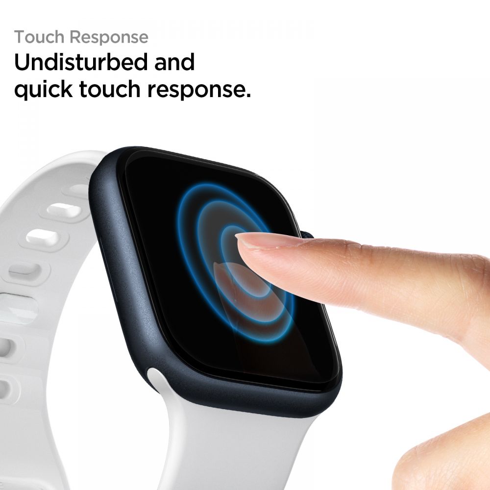 Film de protection Spigen Neo Flex pour Apple Watch 45mm / 44mm / 42mm Series, Set de 3 pièces, Plastique AFL04049