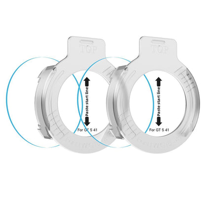 Film de protection Tech-Protect Easy Set+ pour Huawei Watch GT 5 41mm, Lot de 2 pièces, Verre trempé