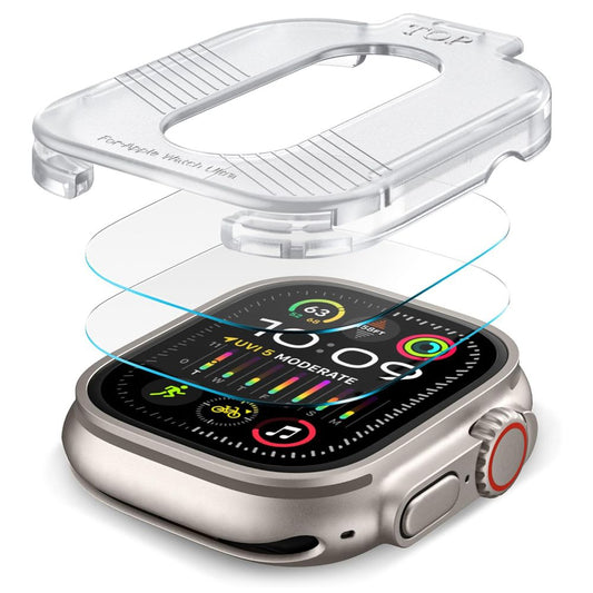 Tech-Protect Supreme Protective Foil Set for Apple Watch Ultra Series, Set 2 pieces, Glass Protected