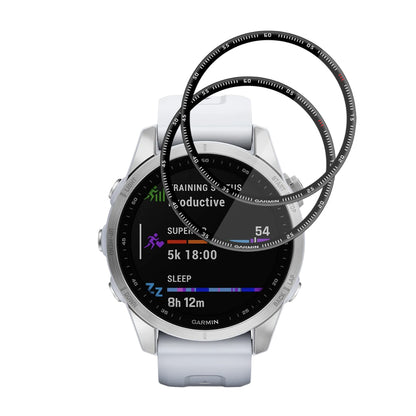 Film de protection Techsuit Nano Flex pour Garmin Fenix 7S, Set de 2 pièces, Plastique, Noir