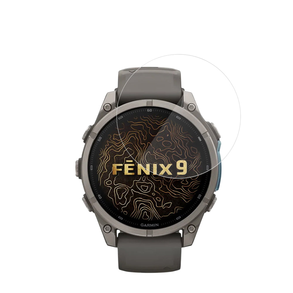 Film de protection Techsuit Nano Flex pour Garmin Fenix 9 Pro 47mm / Fenix 9 47mm, lot de 2 pièces, plastique, noir