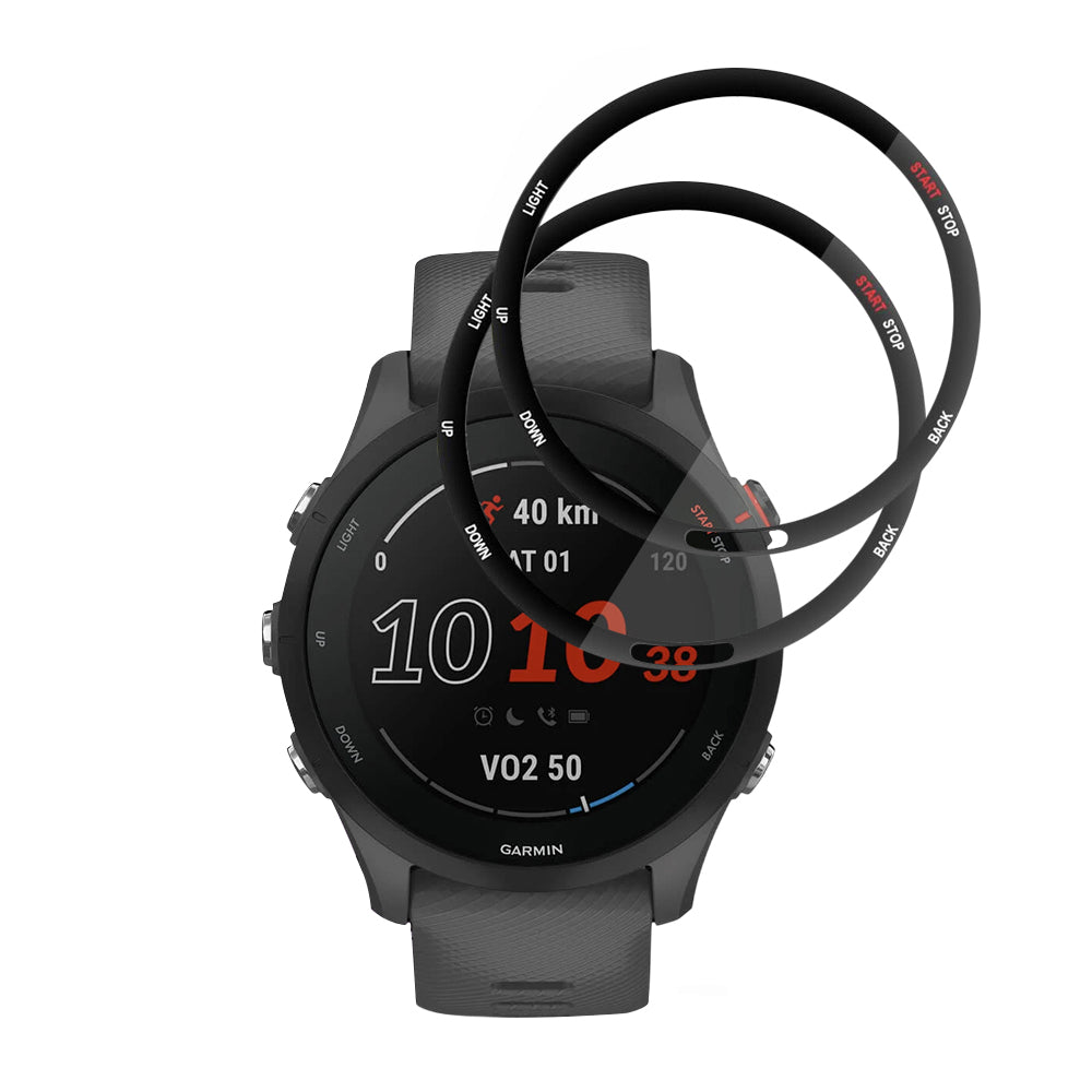 Film de protection Techsuit Nano Flex pour Garmin Forerunner 255 Music / 255, Set de 2 pièces, Plastique, Noir