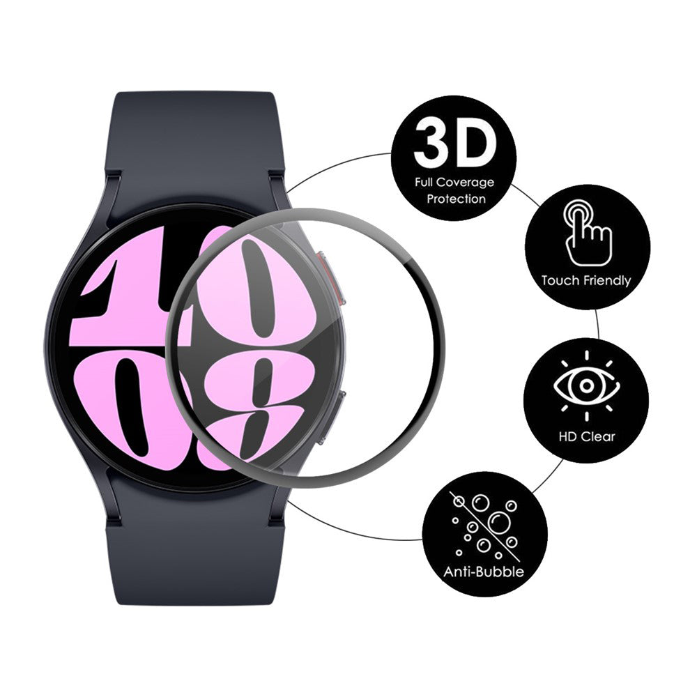 Film de protection Techsuit Nano Flex pour Honor Watch 6, plastique, lot de 2 pièces, noir