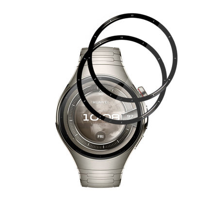 Film de protection Techsuit Nano Flex pour Huawei Watch 5 46mm, Set de 2 pièces, Plastique, Noir