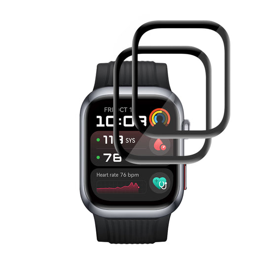 Film de protection Techsuit Nano Flex pour Huawei Watch D2, Set de 2 pièces, Plastique, Noir
