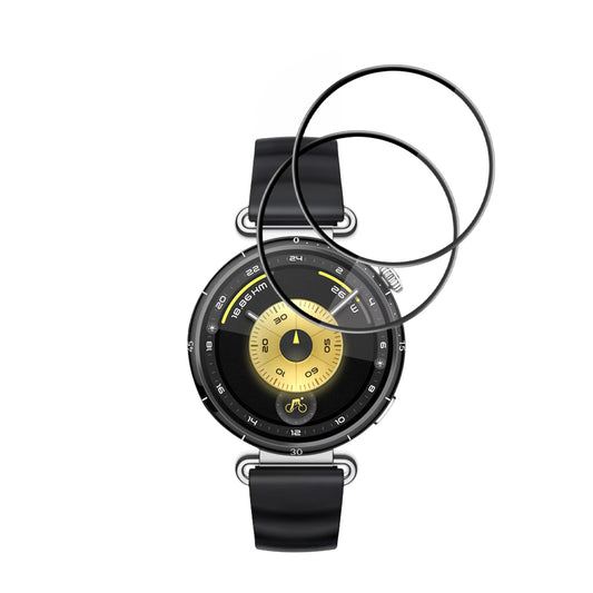 Film de protection Techsuit Nano Flex pour Huawei Watch GT 6 41mm, Set de 2 pièces, Plastique, Noir