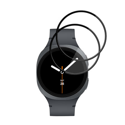 Film de protection Techsuit Nano Flex pour Samsung Galaxy Watch8 40mm, Set de 2 pièces, Plastique, Noir
